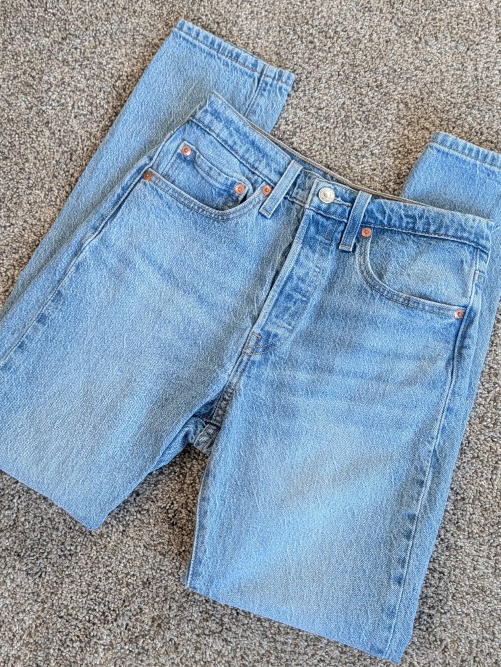 Levi's Superlow Loose Jeans Light Wash Low Rise Button Fly Y2K W26 L28 NWT $70